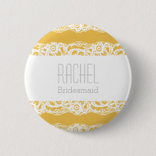 Custom Bridesmaid Button - Choose your own colour!