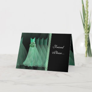 Custom Bridesmaid Invitation - MINT GREEN Gowns