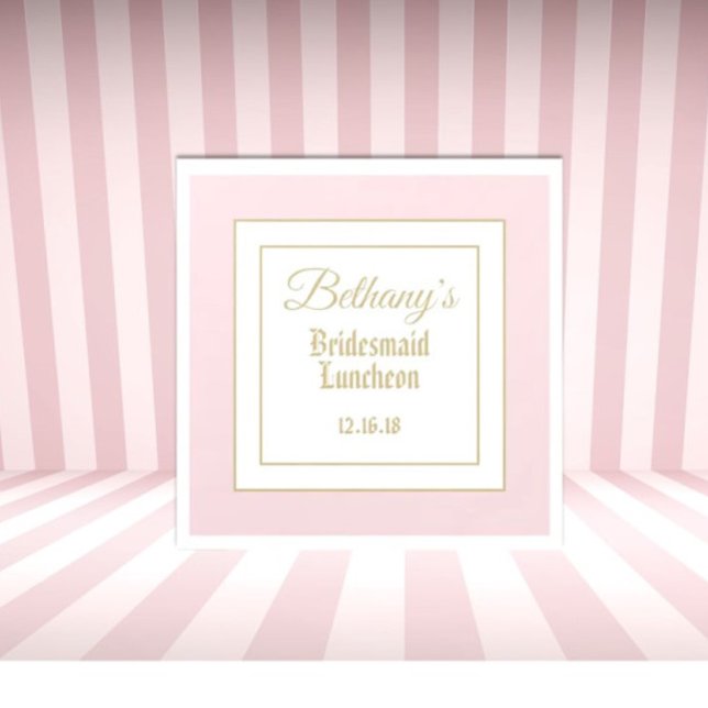 Custom bridesmaid luncheon napkins (Creator Uploaded)