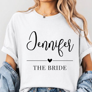 Custom bridesmaid name shirt, Bachelorette Party T-Shirt