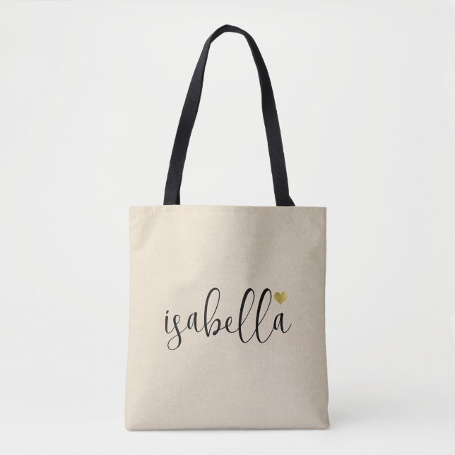 Custom Bridesmaid Script Name  Tote Bag (Front)