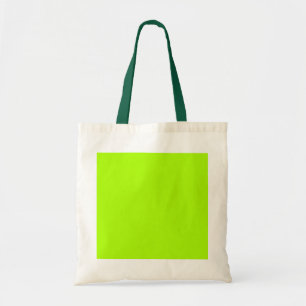 Custom Bright Lime Green Tote Bag