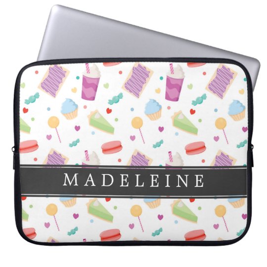 Custom Bright Sweet Treats Laptop Sleeve