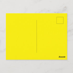 Custom Bright Yellow Picture-Perfect Standard  Postcard