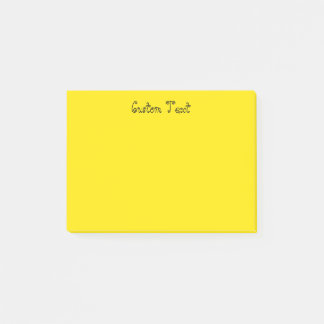 Custom Bright Yellow Post-it Notes