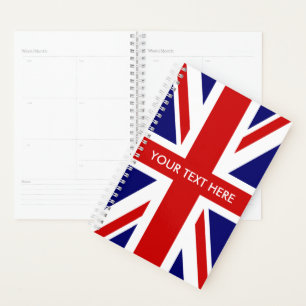 Custom British Union Jack flag Planner