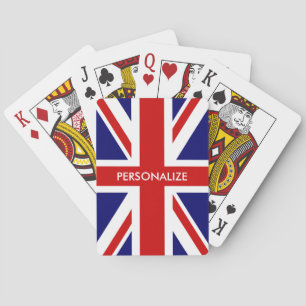 Custom British Union Jack flag playing cards