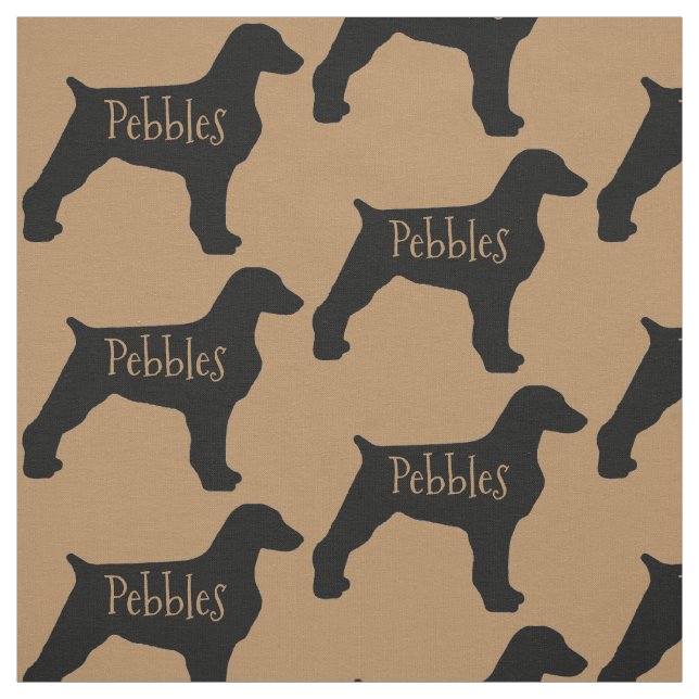Custom Brittany Dog Fabric (Swatch)