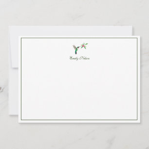 Custom Broad-tailed Hummingbird Note Card