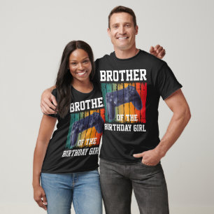 custom brother of the birthday girl video gamer T-Shirt