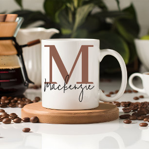 Custom Brown Graduation Mug Gift for Her or Him