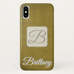 Custom brown Iphone x case