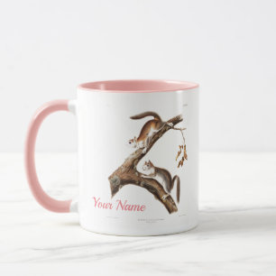 Custom Brown Squirrel House Two-Tone Coffee Mug
