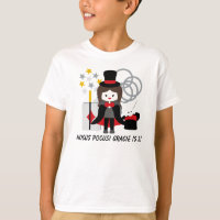Custom Brunette Girl Hocus Pocus Magic T-shirt