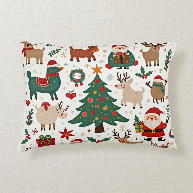 Custom Brushed Polyester Accent Pillow 16" x 12" (Front)