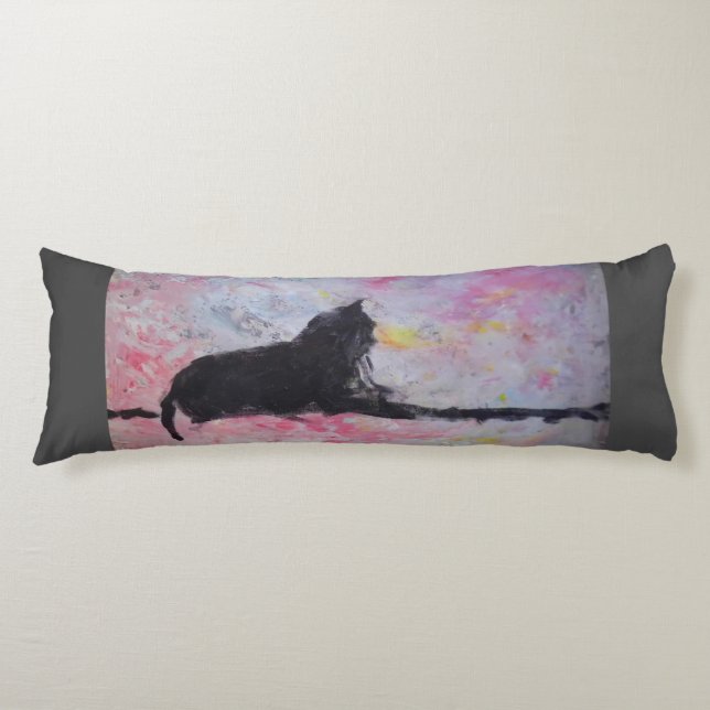Custom Brushed Polyester Body Pillow  (Front)