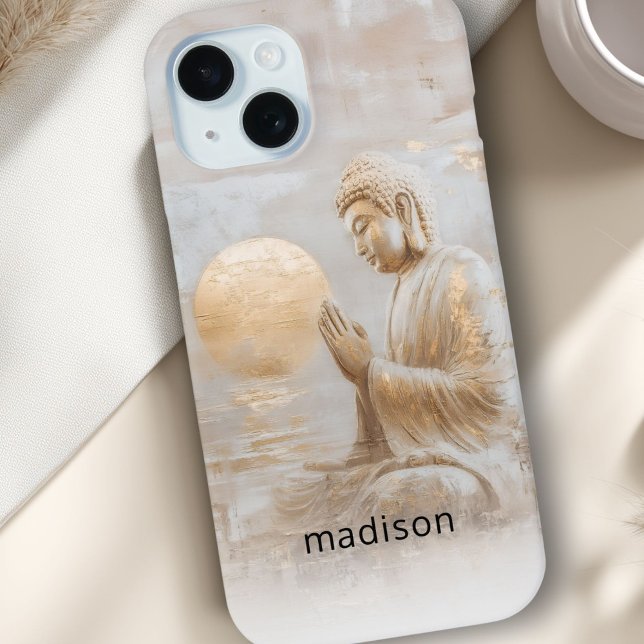 Custom Buddha Case-Mate iPhone Case (Custom Buddha Case-Mate iPhone Case with your name or text.)