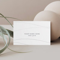 Custom Budget Modern Abstract Waves Business Cards