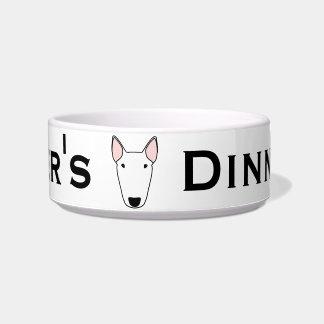Custom Bull Terrier Dog Bowl