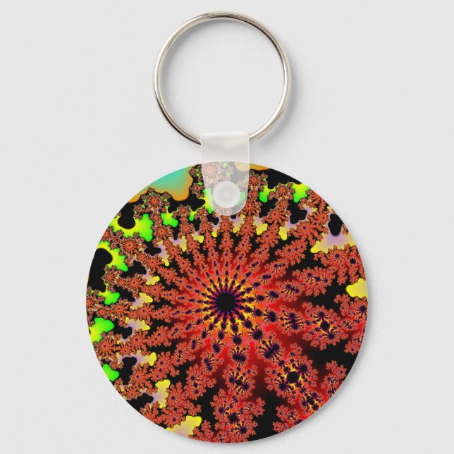 Custom Bumblebee Burst Keychain (Front)