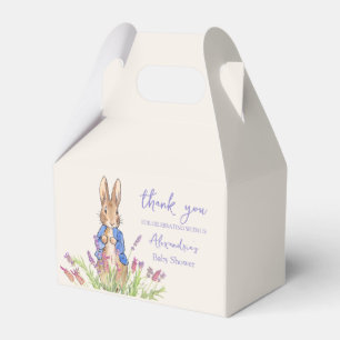 Custom Bunny in blue jacket Favour Box