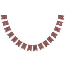 Custom Bunting Banner - Blushing Champagne Wedding