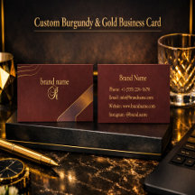 Custom Burgundy & Gold