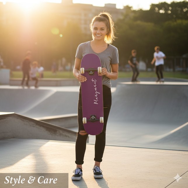 Custom Burgundy Skateboard –Make It Yours Today (Custom Burgundy Skateboard – Make It Yours Today)