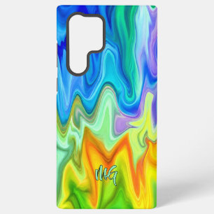 Custom Burning Waves Samsung Galaxy Case
