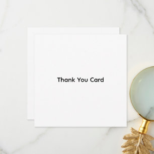 Custom Business   5.25" x 5.25" Flat Thank You  Card