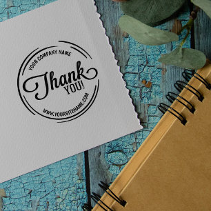Custom Business and Site Thank You Rubber Stamp