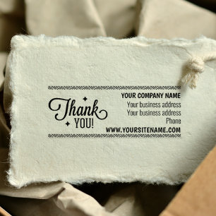 Custom Business and Site Thank You Rubber Stamp
