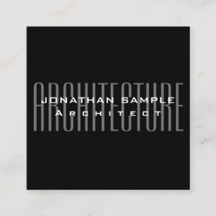 Custom Business Architect Elegant Professional Square Business Card