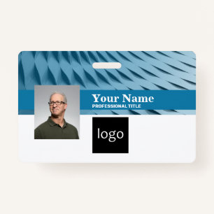 Custom Business Badge   Name, Photo, Logo, Barcode ID Badge