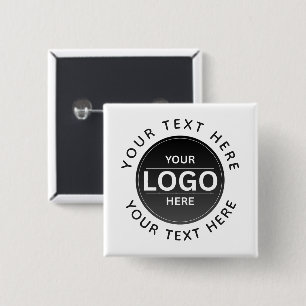 Custom Business Brand Logo 15 Cm Square Badge