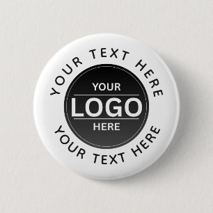 Custom Business Brand Logo 6 Cm Round Badge