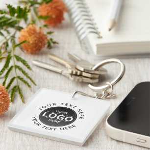 Custom Business Brand Logo Key Ring