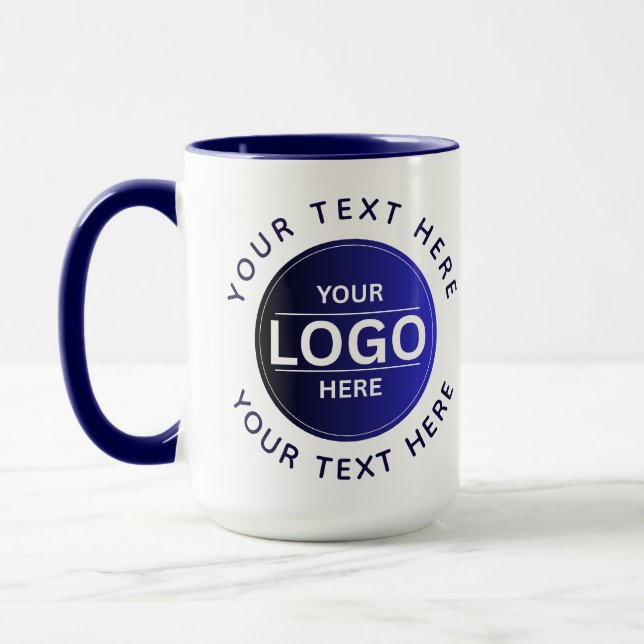 Custom Business Brand Logo Mug (Left)