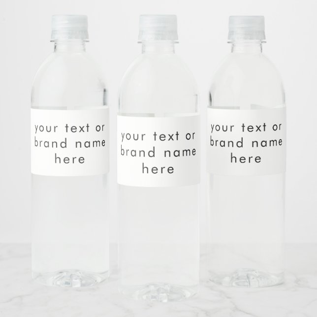 Custom Business Brand Text Professional Product Water Bottle Label (Bottles)