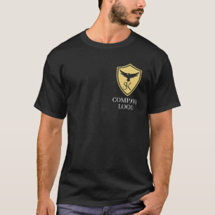 Custom Business Branded Logo QR Scan Code Text T-Shirt