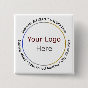  Custom Business Buttons for Meetings or Events