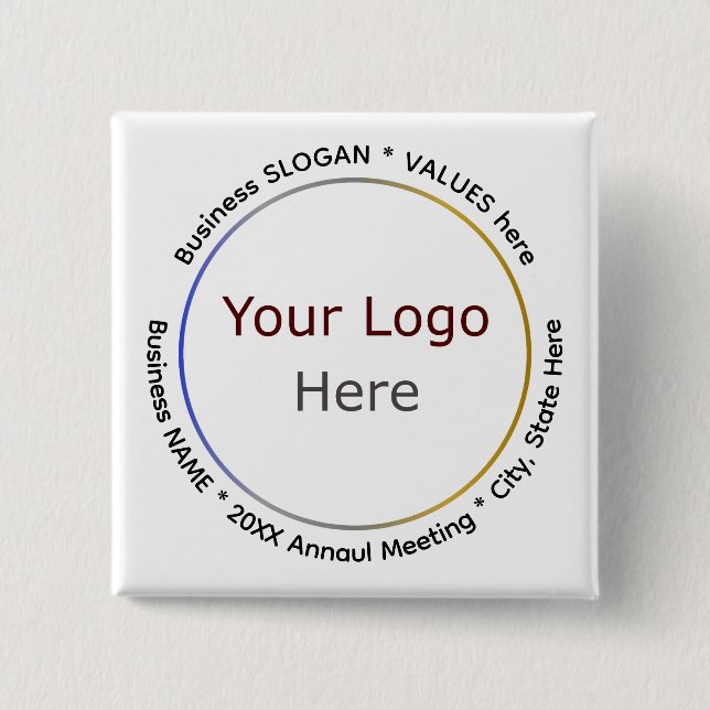  Custom Business Buttons for Meetings or Events (Front)