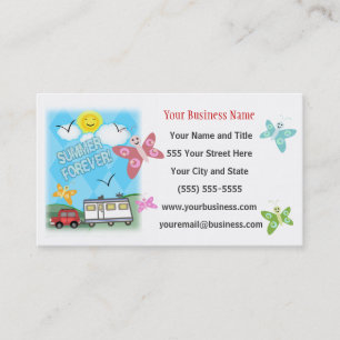 Custom Business Campgrounds / RV Sales Business Card