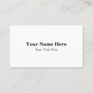 Custom Business Card