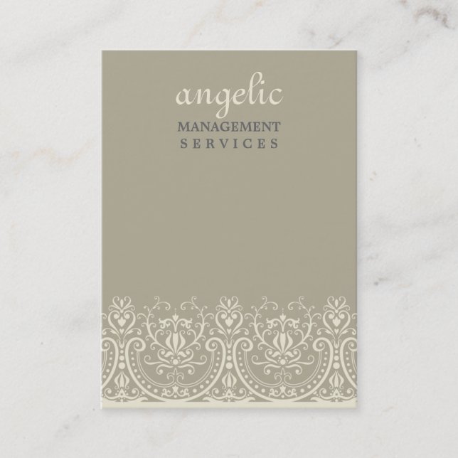 CUSTOM BUSINESS CARD elegant elaborately fine P8 (Front)