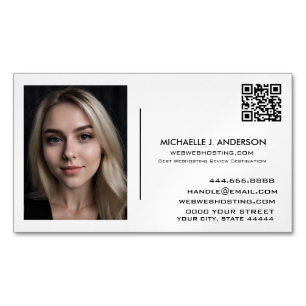 Custom Business Card Magnet - Personalised Photo