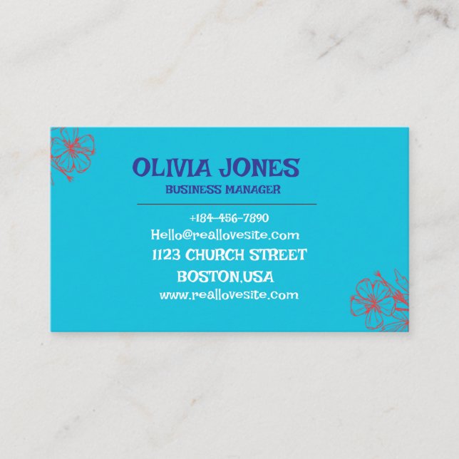Custom Business Card | Professional and Stylish (Front)