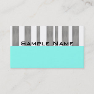 custom business card template stripes on blue