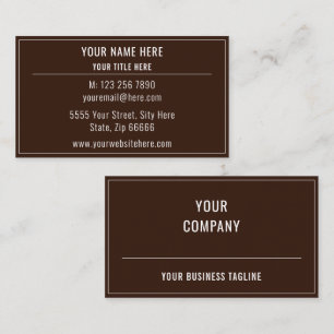 Custom Business Card Template Your Own Design