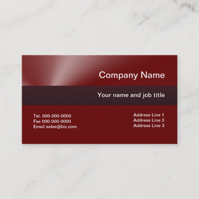 Custom Business Cards (Front)